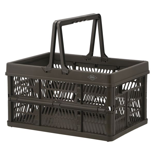 不二貿易 折りたたみ コンテナ L 幅45×奥行31.5×高さ25cm 内容量26L