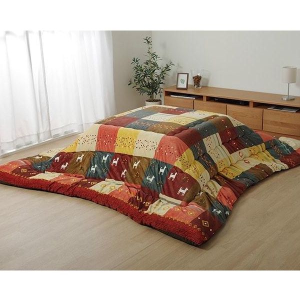 イケヒコ こたつ布団 長方形 ギャッベ柄 ノルディック 掛け単品