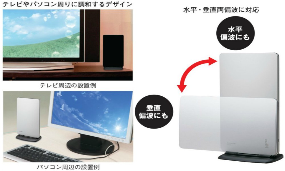 マスプロ 地デジ 室内アンテナ ブースター内蔵型 UTA2B :uta2b:セイコーテクノ アンテナ機器 - 通販 - Yahoo!ショッピング