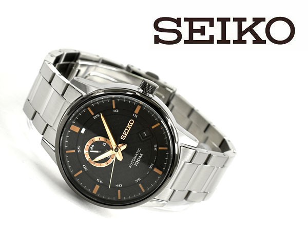 逆輸入 SEIKO セイコー 自動巻き 手巻き付き機械式 メンズ 腕時計 ブラックダイアル シルバー ステンレスベルト SSA389K1 : SSA389K1:セイコー時計専門店 スリーエス - 通販 - Yahoo!ショッピング