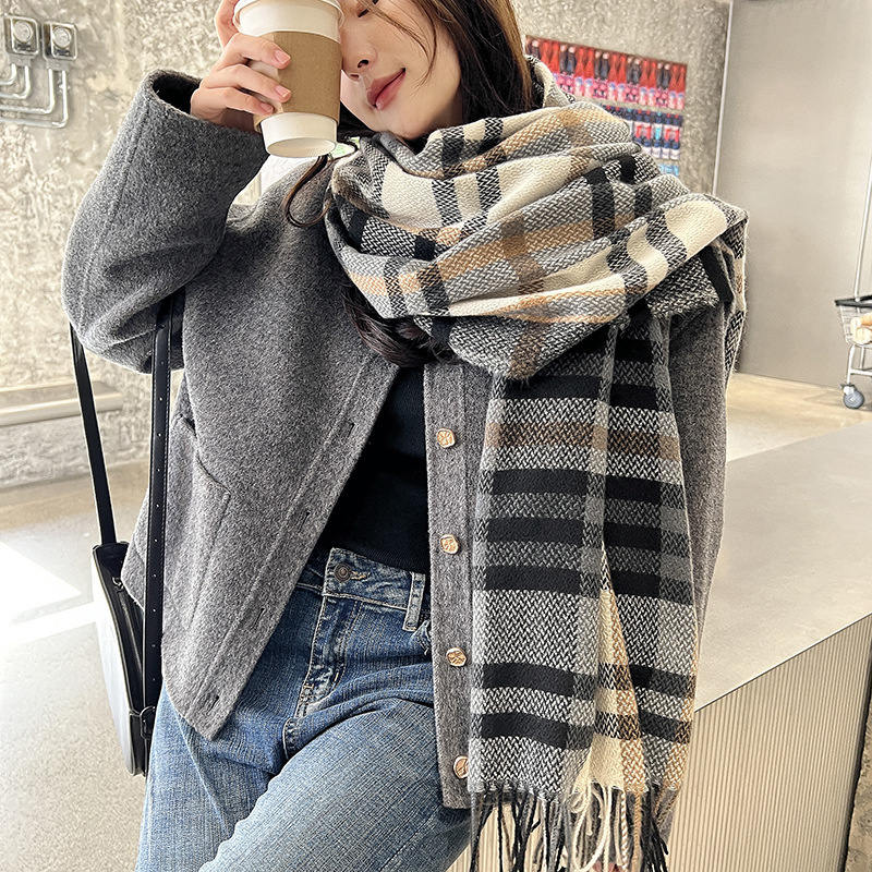 【7日まで値下げ】ストール マフラー チェック 大判 acne バーバリー マフラー スカーフ ストール レディース やわらか肌触り 大判 チェック