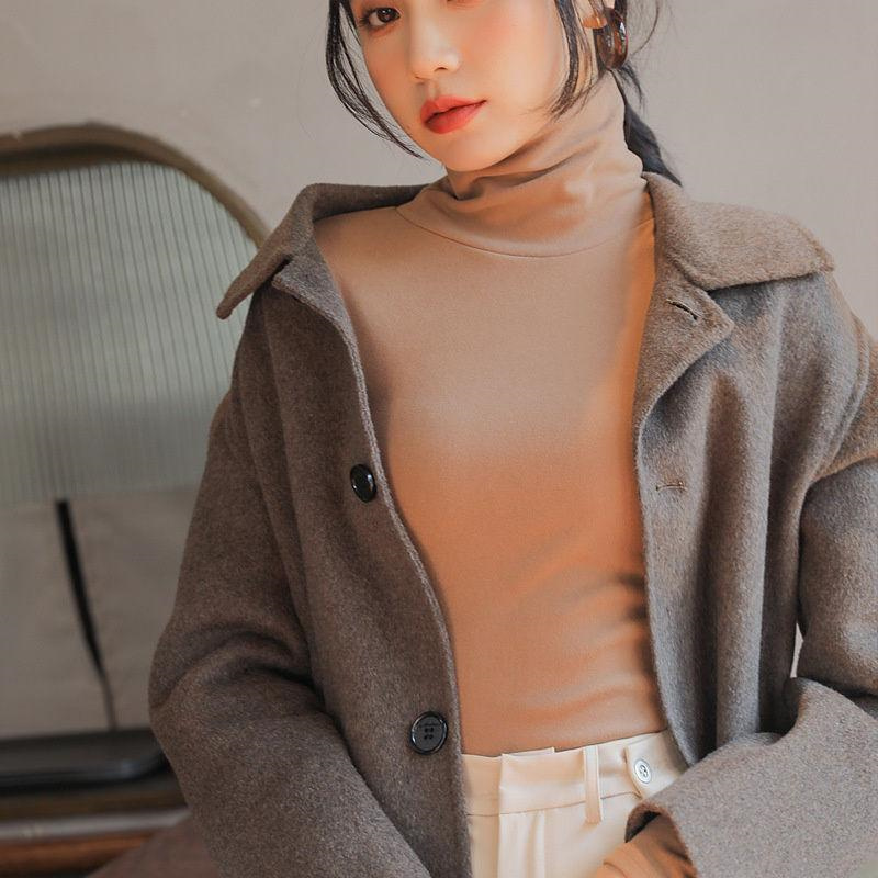 再入荷 カットソー 裏起毛 厚手Tシャツ レディース あったか裏起毛