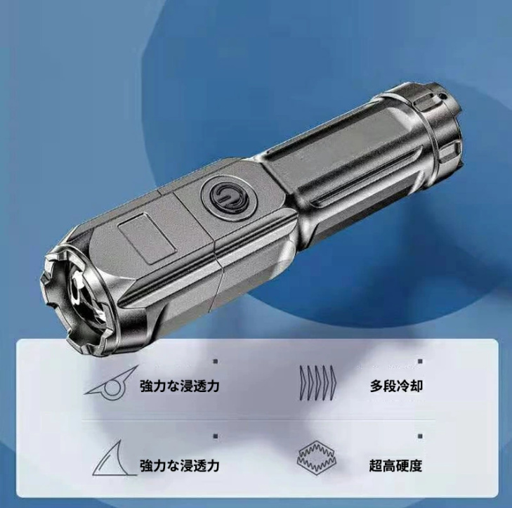 懐中電灯 超小型ハンディライト 3つのLEDライト 3倍高輝度 携帯用
