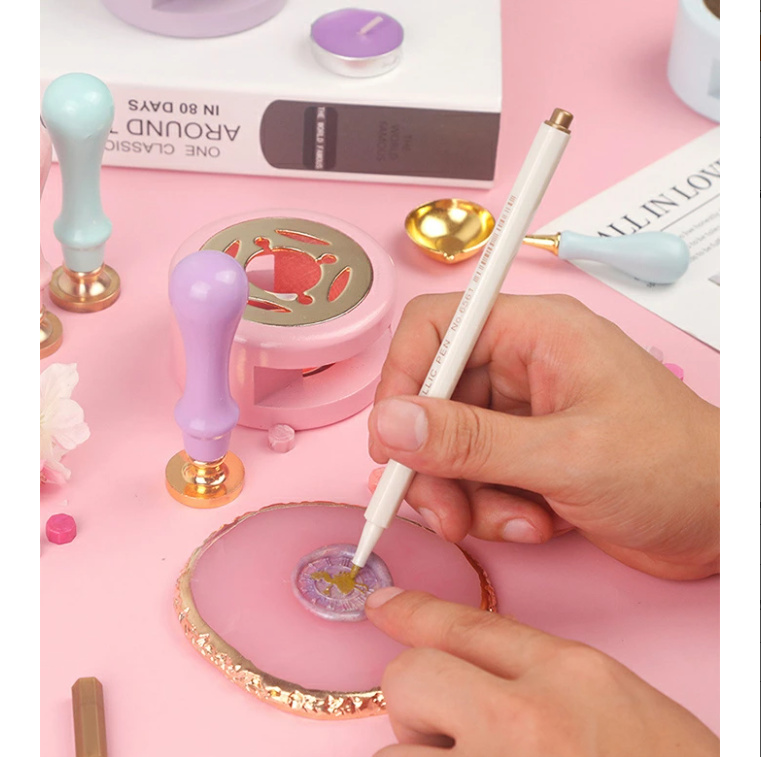 シーリングスタンプ 56点セット シーリングワックス 炉付き 収納