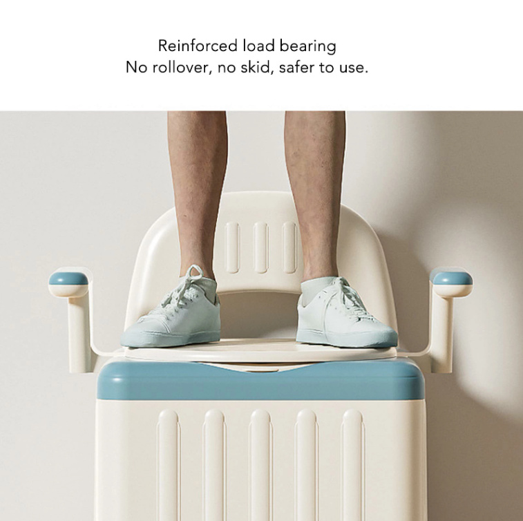 ポータブルトイレ 介護用 災害 折りたたみ バケツ 耐荷重150kg 蓋付き