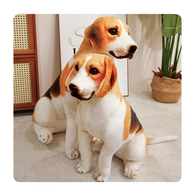 ぬいぐるみ リアル ビーグル ドッグ おもちゃ 子犬 可愛い 癒し 愛犬