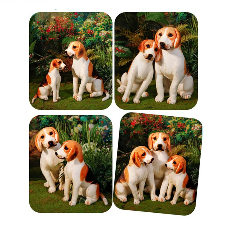 ぬいぐるみ リアル ビーグル ドッグ おもちゃ 子犬 可愛い 癒し 愛犬