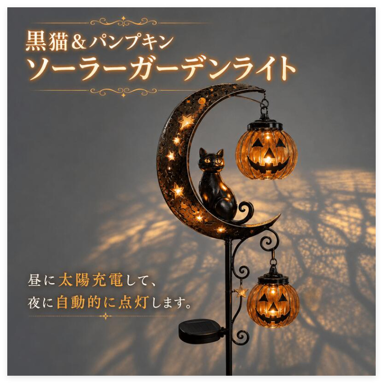 ハロウィン 電飾 ランプ 【お化け 遊園地】 ジオラマ 箱庭 モンスター 飾 灯 ハロウィン 屋外 ソーラー式 装飾 かぼちゃライト ハロウィン飾り
