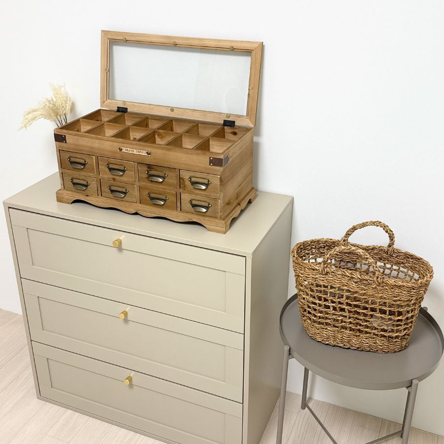 アンティーク ジュエリーボックス 大容量 木 木製 おしゃれ 55cm 24cm