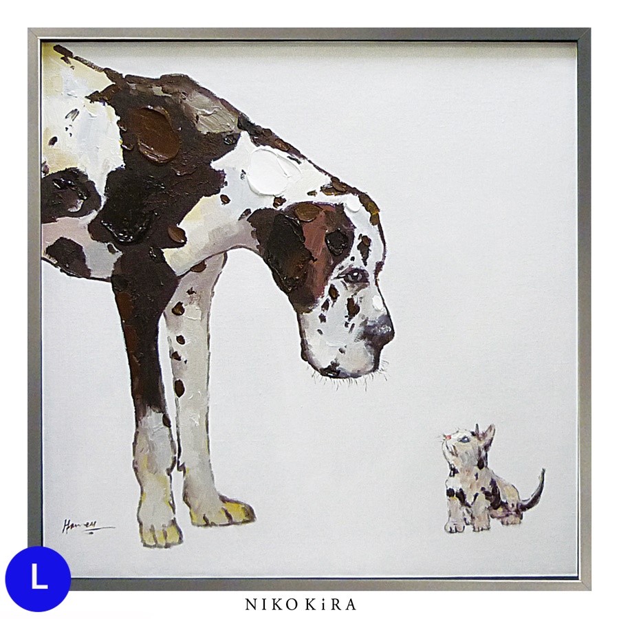 犬 絵画 アート イラスト インテリア かわいい 可愛い わんこ 動物画 