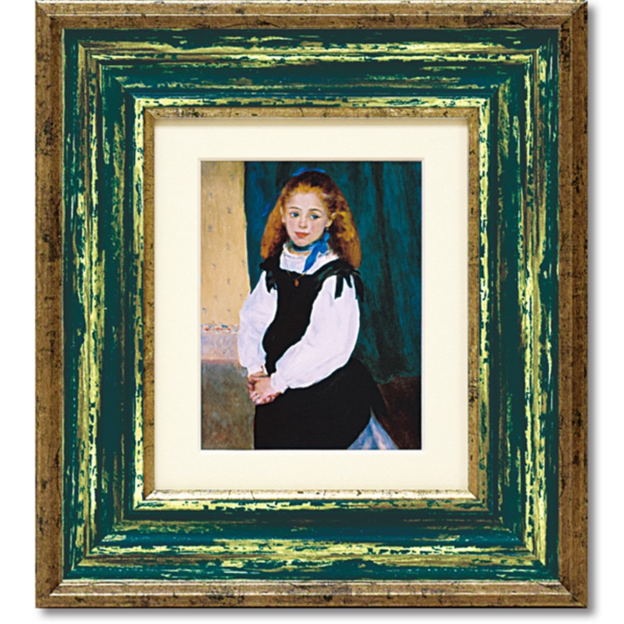 ルノワール ルグラン嬢の肖像 ポスター アート アートパネル 絵画 名画 インテリア 壁掛け 額入り 風景画 油絵 玄関 風水 おしゃれ 飾る