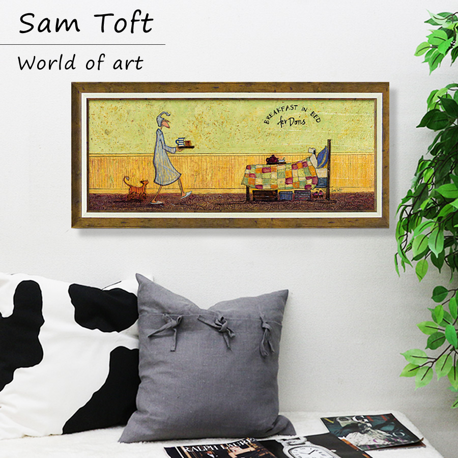 サムトフト 絵画 犬 いぬ Sam Toft 猫 ねこ アートパネル 絵 アート