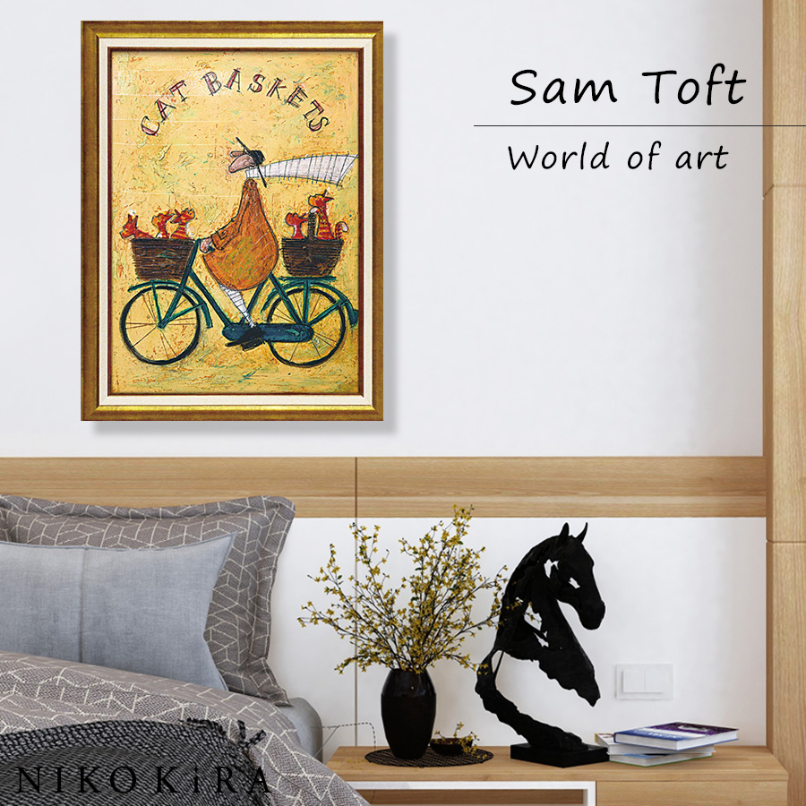 サムトフト 絵画 犬 いぬ Sam Toft 猫 ねこ アートパネル 絵 アート