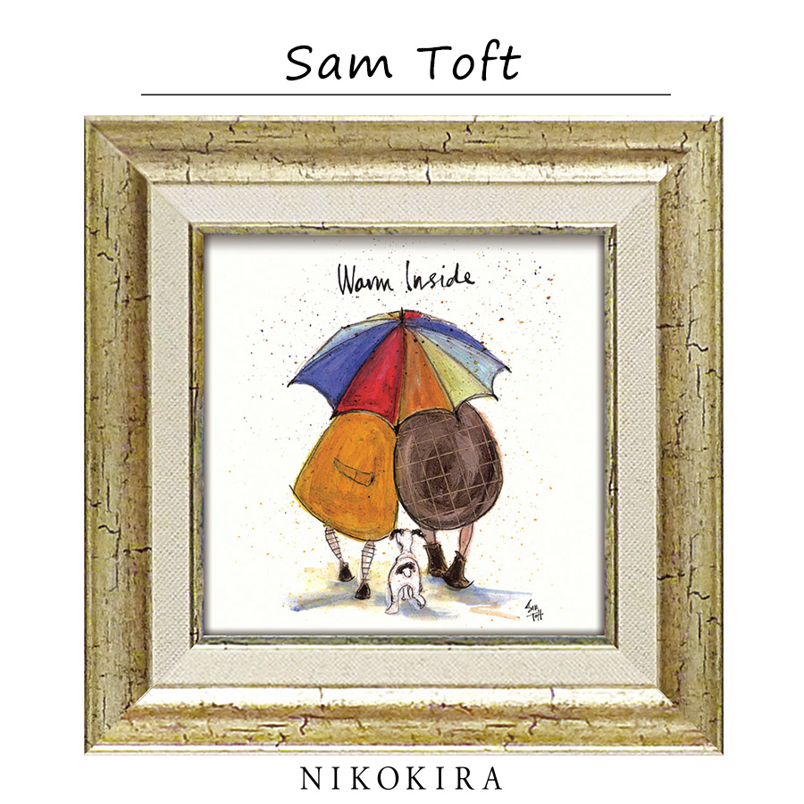 サムトフト 絵画 犬 いぬ Sam Toft アートパネル 絵 アートフレーム