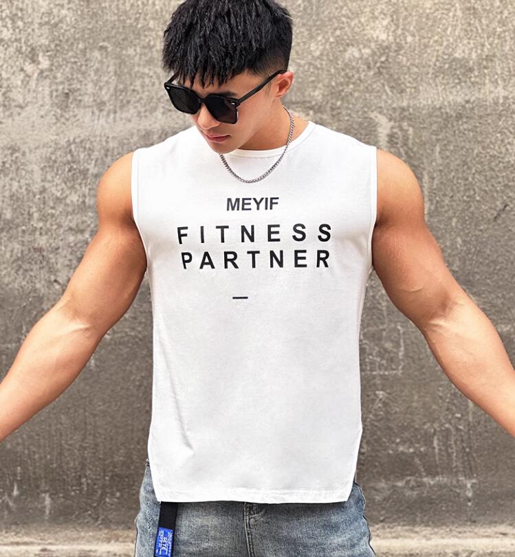 プリント サマーTシャツ タンクトップ ノースリーブ メンズ インナー