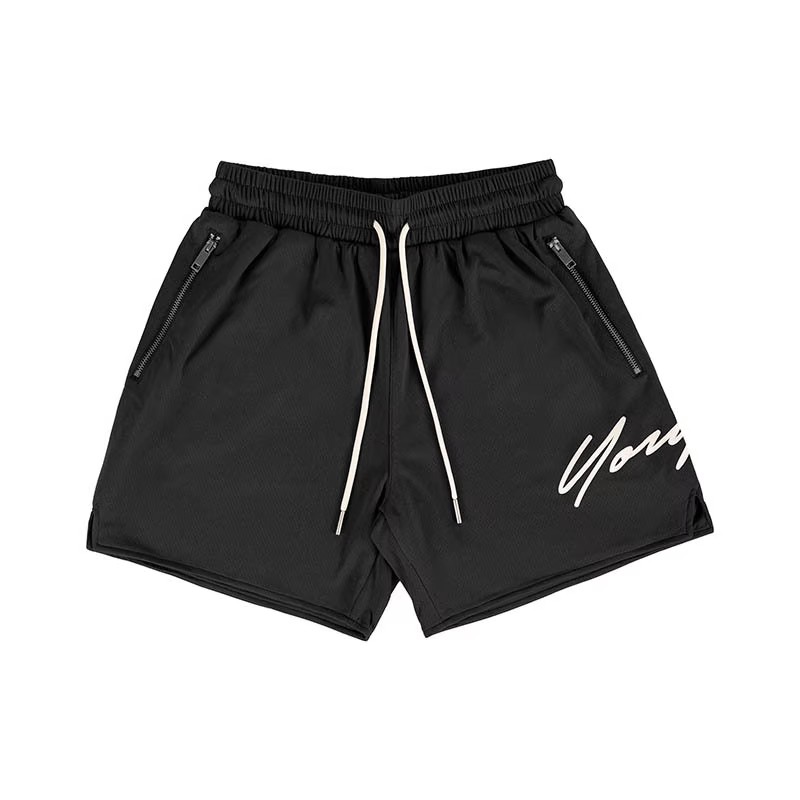 ウエストゴム 男性 メンズ フィットネス ショートパンツ