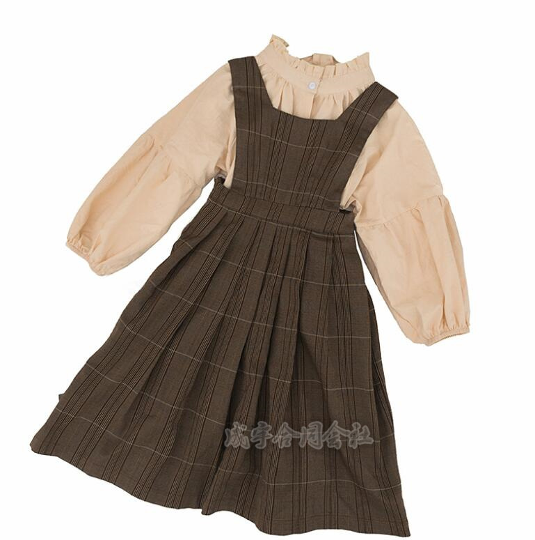 セットアップ ブラウス サロペットワンピース 2点セット 女の子 子ども服 チェック柄 キッズ ジャンパースカート ワンピース 子供服 卒園式 成人式 卒業式 |  | 01