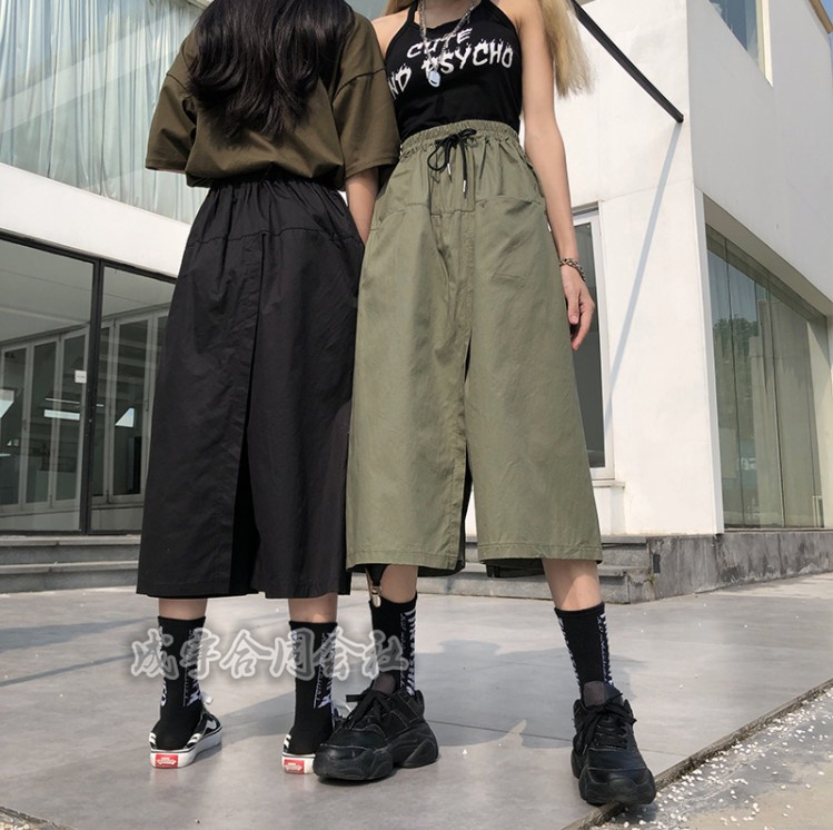 新品未使用 Rene キュロット パンツ ボトムス ガウチョ スカート 黒