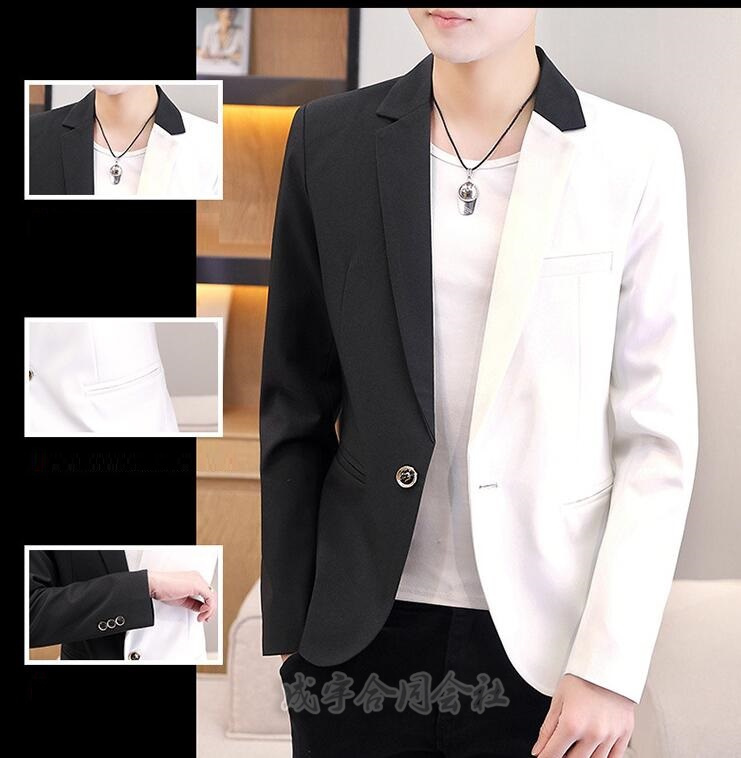 テーラードジャケット メンズ モード系 バイカラー スーツジャケット