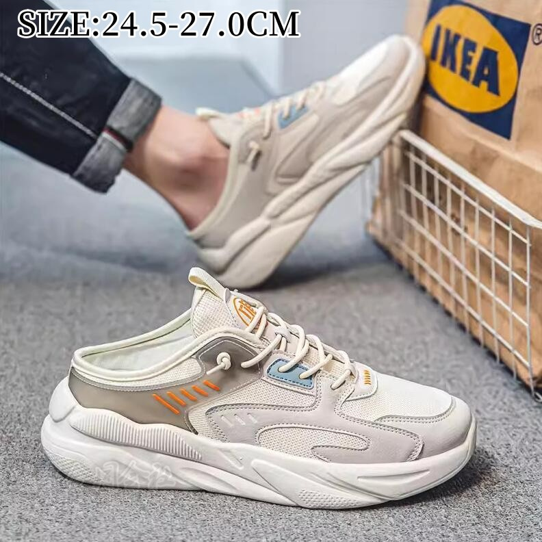 サボサンダル かかとなし スニーカー メンズ スリッポン メッシュ