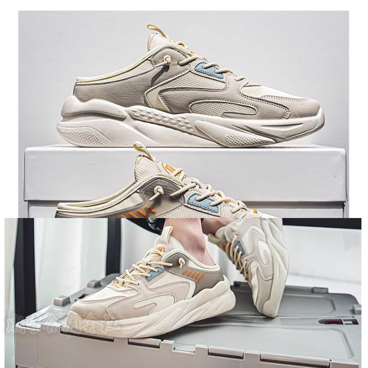 サボサンダル かかとなし スニーカー メンズ スリッポン メッシュ