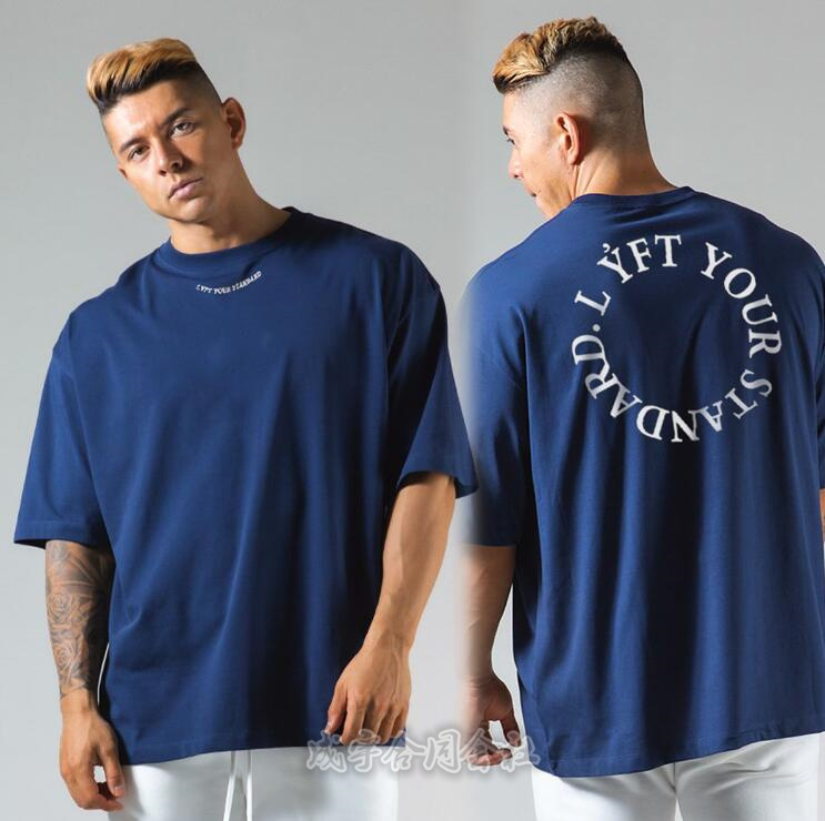 クルーネック 半袖 Tシャツ メンズ フィットネス ゆったり