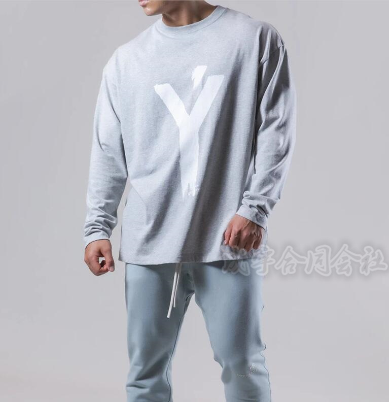 新作 全3色 大きいサイズ メンズ 長袖 Tシャツ ロゴプリント ゆったり  トップス トレーニングウェア スポーツ スウェット お出かけ ジョギング ジム カジュアル |  | 02