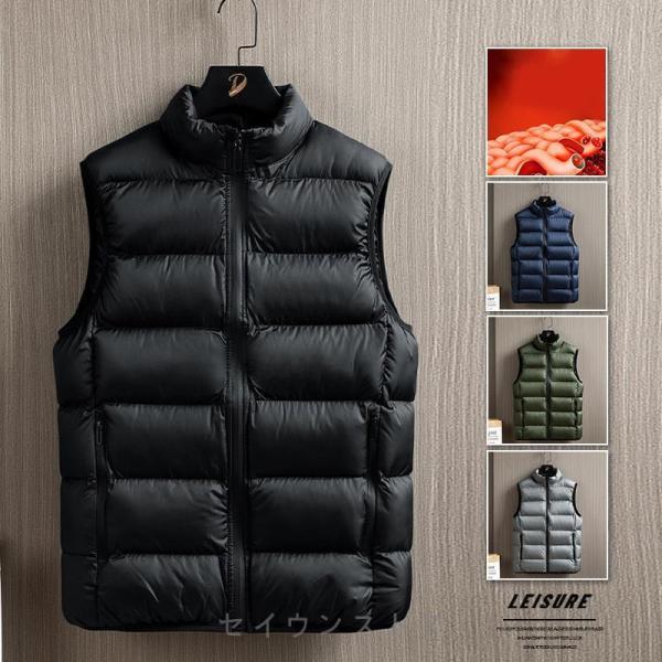 ダウンベスト メンズ ライト トレンド 軽量 カップル 中綿 ダウン