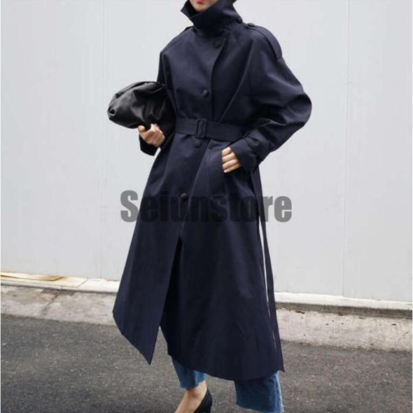 レンチコート レディース スプリングコート ロングコート ビジネス フォーマル コットン 結婚式 入園式 入学式 卒園式 卒業式 通勤 OL 就職 春 秋 レンチコート レディース スプリングコート ロングコート ビジネス