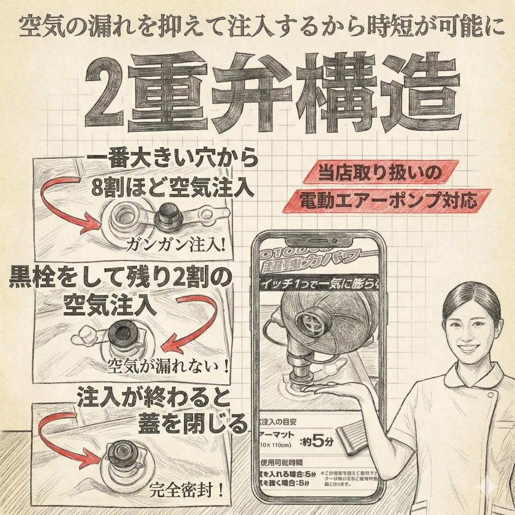 電動ポンプ 空気 業務用 エアポンプ ノズル付属 エアマット エアー枕