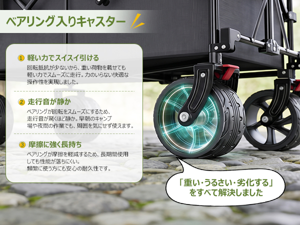 Sekey キャリーカート ワゴン 特大タイプ 大容量300L 耐荷重200kg 長物