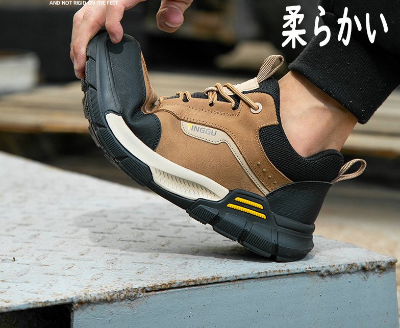 安全靴 おしゃれ メンズ 革 本革 黒 レディース スニーカー 軽量 通気