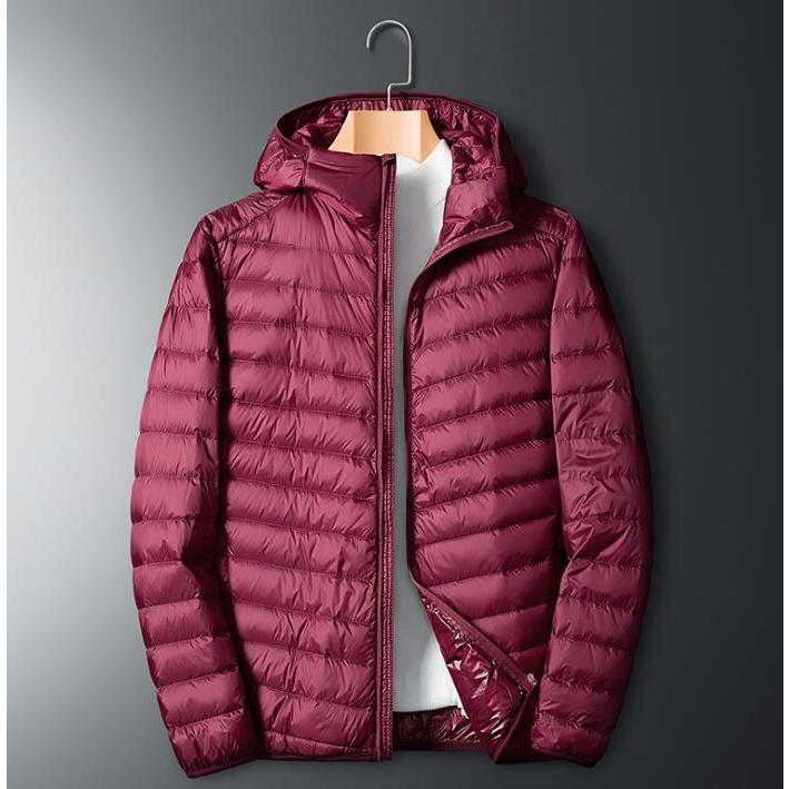 ダウンジャケット メンズ レディース 軽い フード付き 立ち襟 ライト