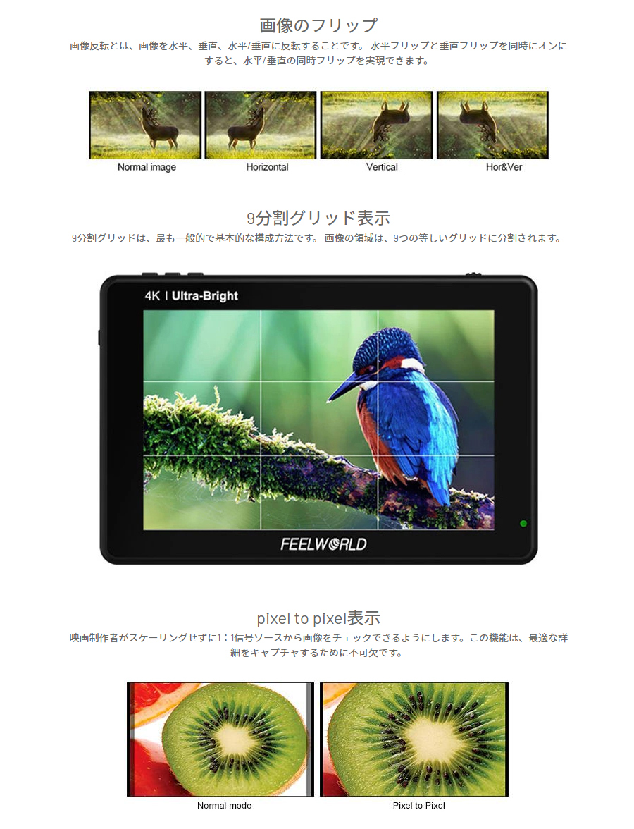 安い高品質 FEELWORLD(フィールワールド)LUT7Pro DSLRカメラフィールドモニター SEKIDO - 通販 - PayPayモール 7インチ 超高輝度 2200NIT タッチスクリーン 低価セール