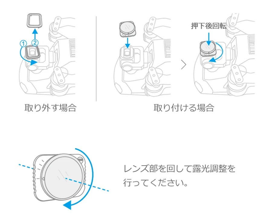 ネットワーク全体の最低価格に挑戦ネットワーク全体の最低価格に挑戦PGYTECH DJI MAVIC AIR 2用 可変式 NDフィルター 2-5  Stop 6-9 Stop ドローン、ヘリ、航空機