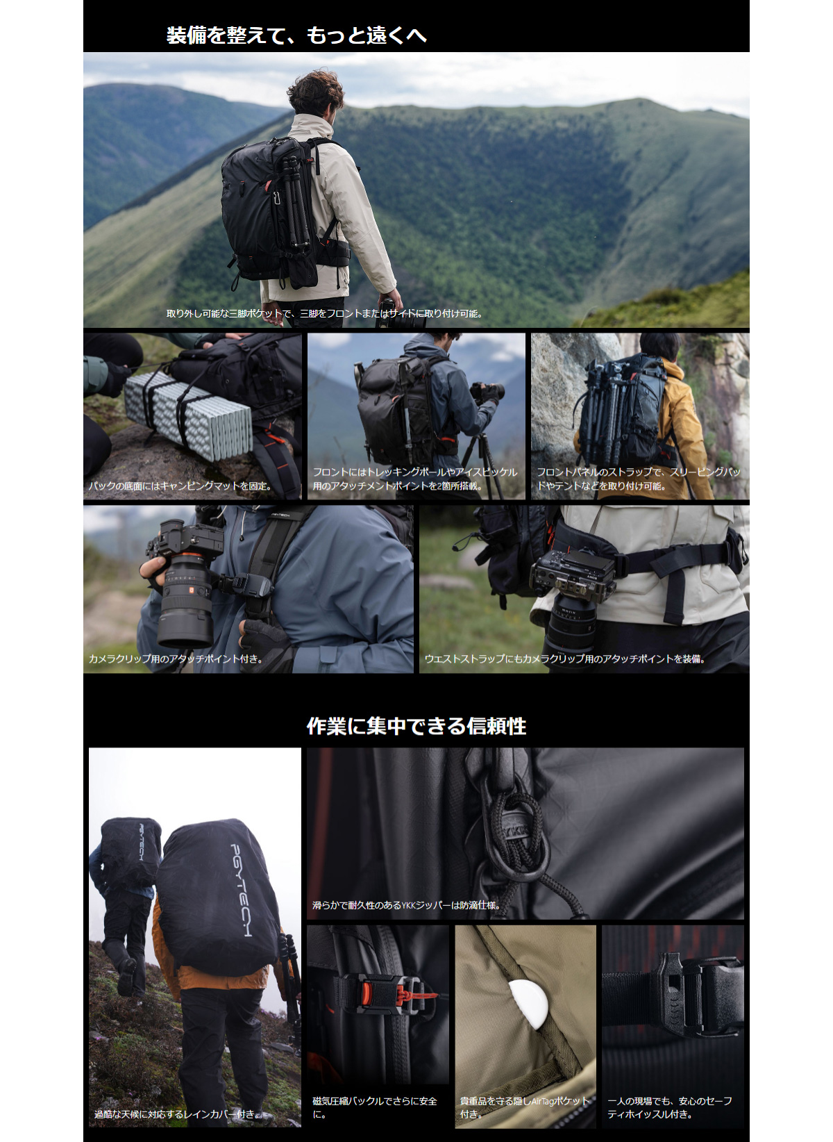 PGYTECH PGYTECH OnePro Focux Backpack 25L (スペースブラック)【ピー 