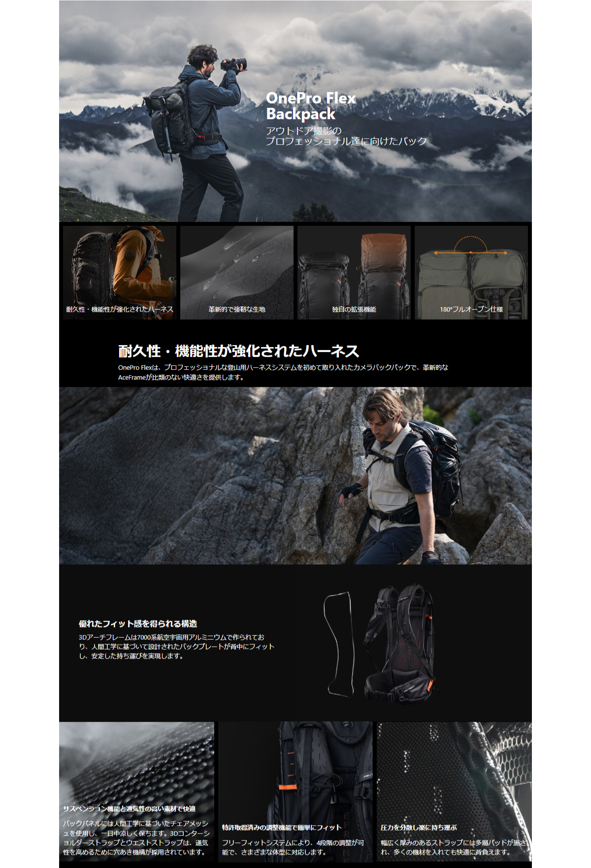 PGYTECH PGYTECH OnePro Flex Backpack 40L (サンセットオレンジ) +