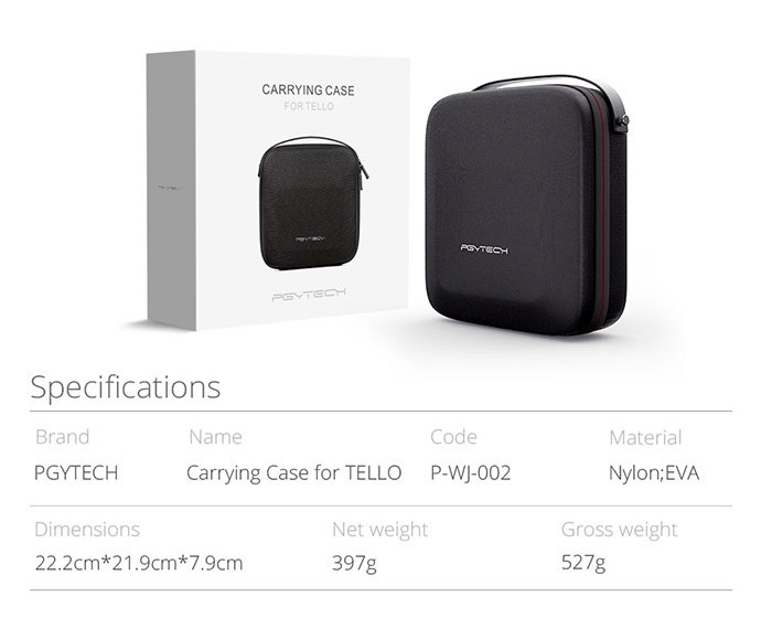 PGYTECH DJI Tello用 キャリングケース【ピージーワイテック日本