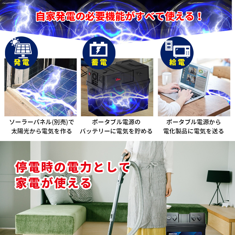 限定特価 最強コスパ ポータブル電源 1200wh SEKIYA 節電・停電対策 大