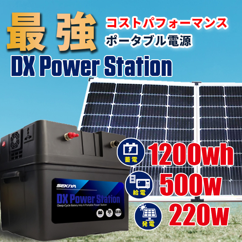 限定特価 最強コスパ ポータブル電源 & ソーラーパネル セット 1200wh