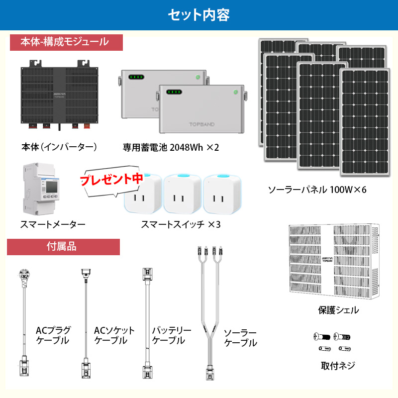 お届けスタート！特別価格】5分で作れる蓄電システム （インバーター +
