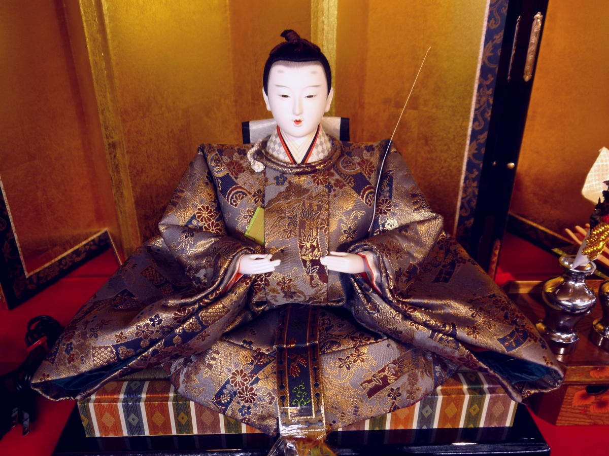 ひな人形☆七段十五人飾り A3−40x7C☆横幅120*奥行160