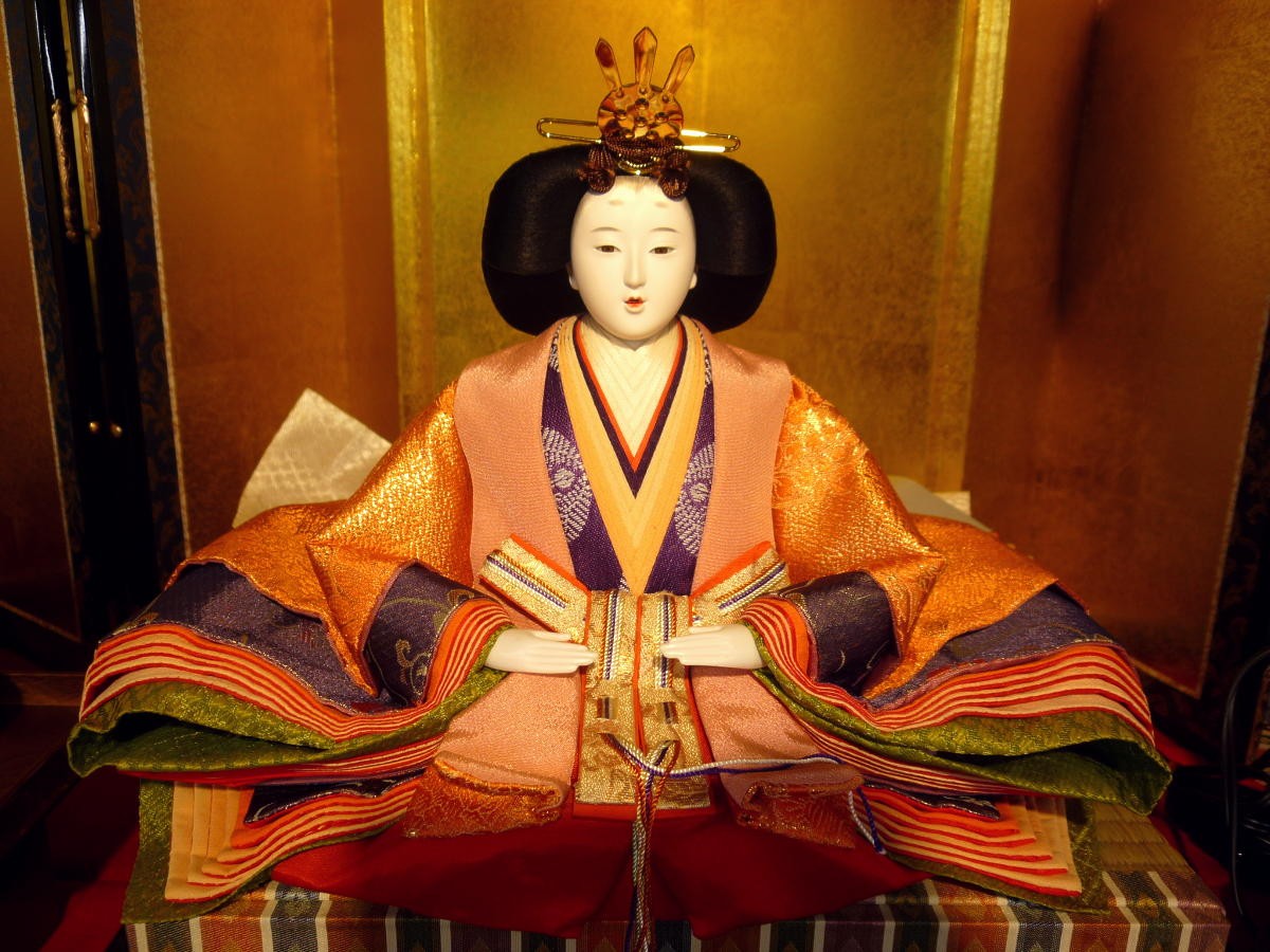 ひな人形☆七段十五人飾り A3−40x7C☆横幅120*奥行160