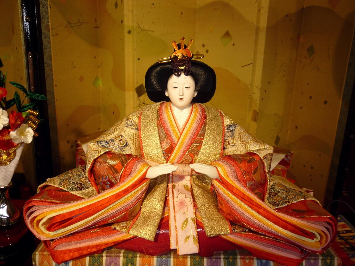 ひな人形☆七段十五人飾り A5−40x7E☆横幅120*奥行160