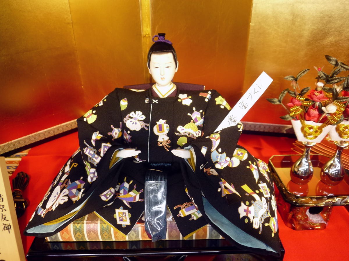 ひな人形☆七段十五人飾り A6−40x7F☆横幅120*奥行160