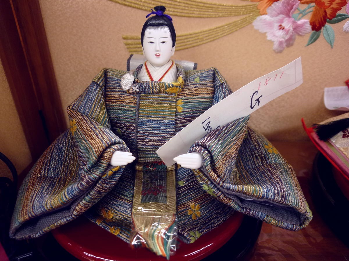 ひな人形☆二段五人飾り H2−19x2☆横幅58*奥行35*高さ