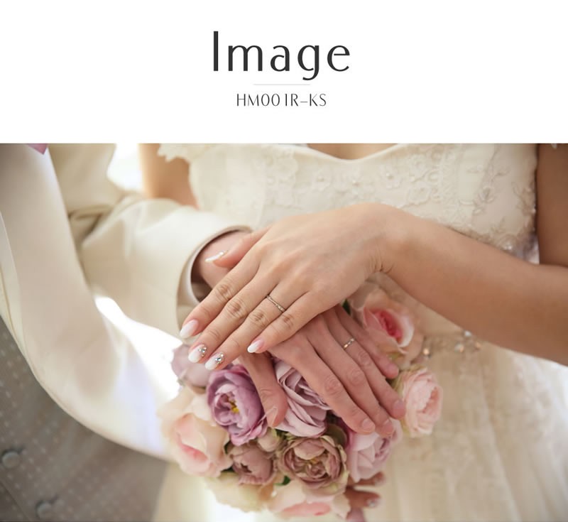 結婚指輪 ヒロインマリッジ セミオーダーメイド 結婚指輪 HM001R-KS Pt950 ステンレス