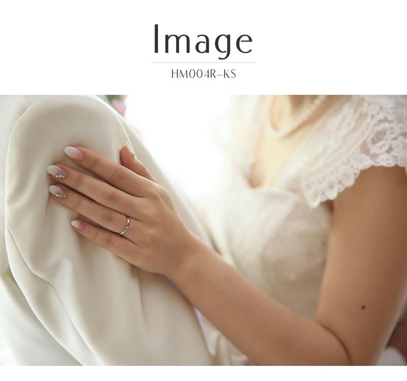 結婚指輪 ヒロインマリッジ セミオーダーメイド 結婚指輪 HM004R-KS Pt950 ステンレス