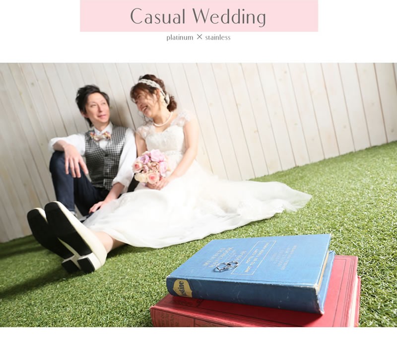 結婚指輪 ヒロインマリッジ セミオーダーメイド 結婚指輪 HM006R-KS Pt950 ステンレス