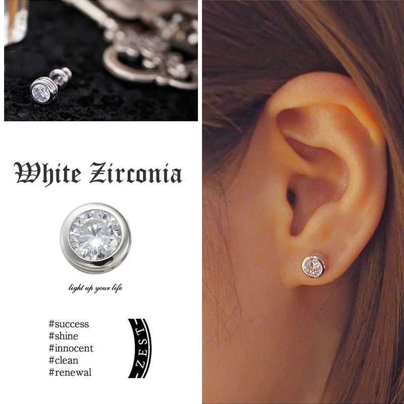 ピアス メンズ レディース ペア 男 女 一粒石 ペアピアス Royal Stag